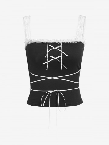 Bowknot Tie-around Criss Cross Frilled Tube Top