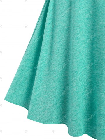 Chain Strap Open Shoulder Asymmetric Dress