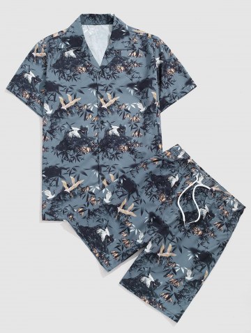 Chinese Painting Shirt And Shorts Set