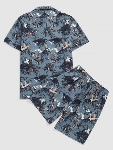 Chinese Painting Shirt And Shorts Set
