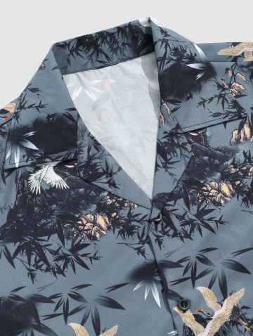 Chinese Painting Shirt And Shorts Set