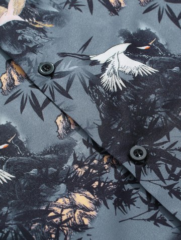 Chinese Painting Shirt And Shorts Set