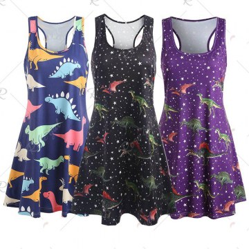 Dinosaur Racerback Tank Dress