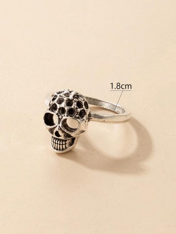 Hip Hop Skull Shape Metal Ring