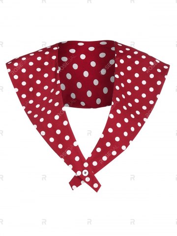 Jacquard Cami Dress With Polka Dot Capelet