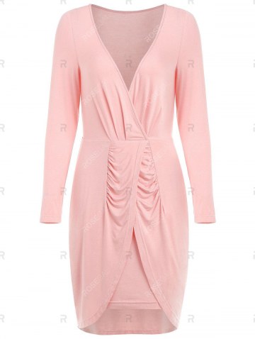 Low Cut Ruched Party Dress