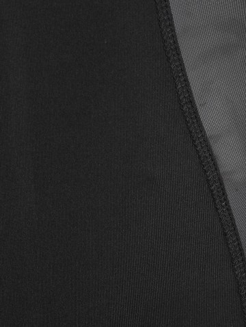 Mesh Insert Cut Out Unitard Romper