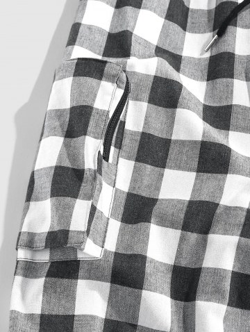 Plaid Pattern Pocket Pants