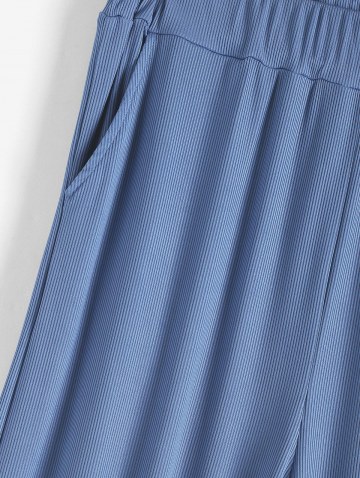 Ribbed Beam Feet Pull On Pants