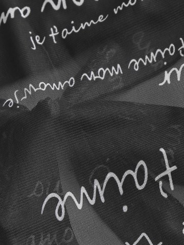 Rose Applique Tie Back Mesh Napkin Top