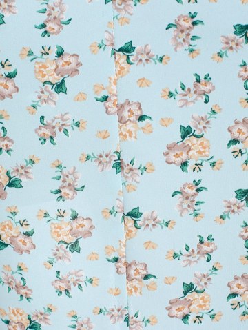 Ruched Bustier Ditsy Floral Asymmetrical Dress