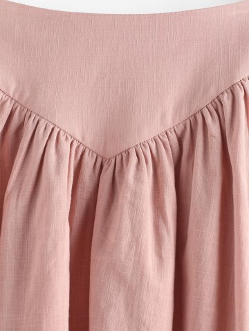 Satin Bandeau Layered Skirt Set