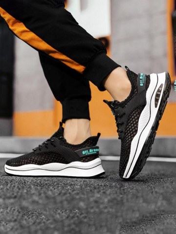 Solid Color Breathable Mesh Summer Sneakers
