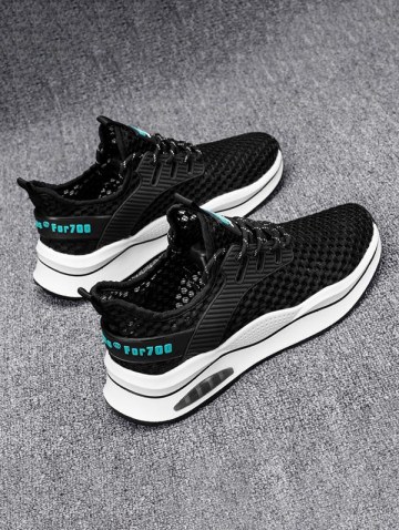 Solid Color Breathable Mesh Summer Sneakers