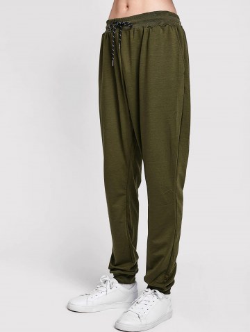 Solid Side Pockets Casual Jogger Pants