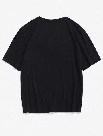 Stripes Character David Print Short Sleeve T-shirt