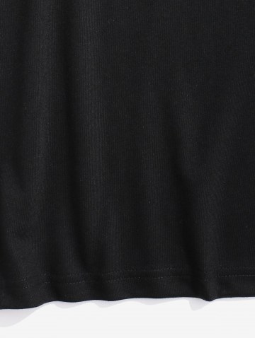 Stripes Character David Print Short Sleeve T-shirt